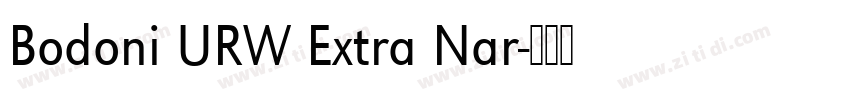 Bodoni URW Extra Nar字体转换